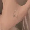 Nuevo Pulsera Cruzada para Mujer, Regalo para Mejor Amiga, Pulsera Fina Exquisita de Nicho de Lujo Ligero, Joyería Popular de Gama Alta