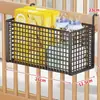Estante de Almacenamiento para Mesita de Noche de Bebé, Cesta Colgante de Almacenamiento para Mesita de Noche, Cesta de Almacenamiento de Pañales para el Lado de la Mesa Cambiador de Bebé, Bolsa Colgante