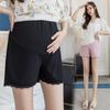 Shorts de precio real para mujeres embarazadas 2022 verano ropa exterior moda leggings Pantalones delgados de Seda de Hielo con borde de encaje ropa de maternidad