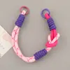 Nuevo Cordón Tejido Multicolor para Teléfono, Llavero Corto Universal, Decoración de Mochila, Cuerda Decorativa, Cadena Colgante al por Mayor