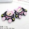 Muñeca de Coche de Tarjeta Pequeña de Dibujos Animados Accesorios de Resina DIY Hecho a Mano Pasador Caja de Almacenamiento Diadema Funda para Teléfono Móvil Material de Pegatina