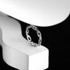 Anillo de Cadena con Personalidad Estilo Celebridad de Internet Europeo y Americano para Mujer, Anillo Abierto Vintage con Baño Metálico para Commuter, Anillo Minimalista Simple para Dedo Índice, Moderno