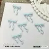 Accesorios para Uñas de Moño de Cinta Tallado Suave Coloridos Dopamina Dulces Coloridos Estilo Dulce Diamantes para Uñas