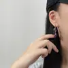 Coreanos Frescos Estilo Pastoral Verano Populares Fruta Uva Borla Pendientes Dulces y Elegantes Elegantes Versátiles Joyería para Orejas
