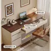 Mesa Quarto Casa Penteadeira Escrivaninha Computador de Mesa Estudo Adulto Estante Integrada com Gavetas Mesa de Escritório