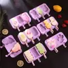 Molde de Silicona para Helado para Alimentos, Uso Doméstico, Molde para Paletas de Helado para Niños, Charola para Hielo, Helado Casero