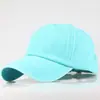 Boné de Baseball de Algodão Puro Liso Lavado para Mulheres e Homens, Boné Casual de Bico de Pato, Estilo Coreano, Vintage Ajustável