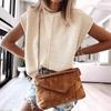 2024 Amazon Comercio Exterior Transfronterizo Verano para Mujer Top de Manga Cubierta Suéter de Punto Holgado Casual de Cuello Redondo para Mujer