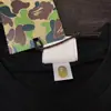 Camiseta Unisex Casual Holgada de Manga Corta con Estampado de Camuflaje Clásico Flor de Cerezo Monte Fuji de Marca de Moda Pe