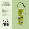 Funda aislante universal para taza al por mayor en stock, funda cruzada de neopreno portátil con dibujos animados para tazas de niños, linda funda para taza