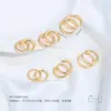 Banda de Acero de Titanio que no se decolora Bucle para Colgante Cierre de Resorte de Acero Pendientes sin Colgante Aros para Orejas Pendientes de Perla Hechos a Mano DIY Accesorios