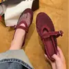 ZA Zapatos de Malla Hueca con Pedrería Estilo Mamá de Uva Zapatos de Una Correa Mary Janes Sandalias para Mujer Novedad Primavera Verano 2026