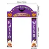 Set de Tres Piezas Transfronterizo Temática de Alienígenas para Halloween Cortina de Puerta Bandera Colgante Arco de Calabaza Pareja de Couplets Decoración para Fiesta de Porche Tela Colgante