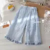 Pantalones de verano para niñas, pantalones anti-mosquitos, pantalones largos finos para bebés, pantalones casuales de verano para niños, pantalones de pierna ancha para niños