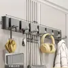 Perchero de pared estilo crema personalizado, no requiere taladro, para entrada de dormitorio y pasillo