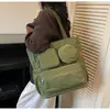 Bolso de Cuadros Moda Estilo Coreano para Niñas, Nuevo Bolso Trendy Casual de Gran Capacidad para Viajes 2025, Mochila Estilo Universitario