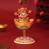 Ornamento de Carro Criativo Estilo Chinês Ano Novo Deus da Riqueza Gato da Sorte Fofo Ano do Cavalo Decoração de Carro de Primavera Acessório de Carro