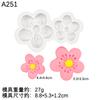 Molde Girasol Margarita Flor de Durazno DIY Flor Sakura Difusor Yeso Chocolate Pastel Adorno Molde de Silicona