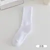 Calcetines Blancos para Mujer, Calcetines de Media Caña Otoño e Invierno, Calcetines Deportivos Negros Estilo Ins para Mujer, Calcetines de Color Sólido de Media Caña Primavera y Otoño, Calcetines Zhuji