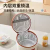 Bolsa térmica para almoço para o trabalho, feita de tecido Oxford, à prova d'água e resistente a manchas, com forro espesso de folha de alumínio para retenção de frio, e apresentando uma alça alargada para facilitar o transporte