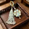 Brocado de song arroz miçangas borlas miçangas de cristal pata de gato estilo chinês novo estilo chinês ornamento pendente charme de bolsa chaveiro evento estilo chinês