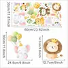 Comercio Exterior Nuevo Animal de Dibujos Animados León Elefante Globo Pegatina Fiesta de Cumpleaños Dulce Autoadhesivo PVC Pegatina Decorativa