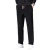 Pantalones Casuales Gruesos con Forro de Polar para Hombre de Otoño e Invierno, Pantalones Largos Versátiles de Moda Sueltos con Caída, Pantalones Casuales Ajustados para Hombre