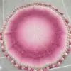 Manta de Peluche Gradiente con Ramo de Rosas Paquete de Material Tejido a Mano para DIY Manta con Ramo Regalo Manta de Rosas Liquidación