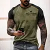 Nueva Estación Independiente de Amazon Nueva Tendencia Urbana Casual Europea y Americana Impresión Digital 3D Cuello Redondo Camiseta de Manga Corta para Hombre