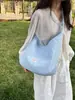 Nova Bolsa de Ombro Fofa de Verão para Meninas, Bolsa Transversal Doce e Fofa, Bolsa Tote de Grande Capacidade, Bolsa de Ombro para o Dia a Dia