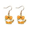 12 Signos del Zodiaco DIY Accesorios para Joyería de Aleación Oro KC Dibujos Animados Esmalte Goteado Colgante de Esmalte Goteado Serpiente Oveja Conejo Caballo Buey Gallo Dijes