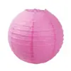 Lámpara Redonda Monocromática Linterna Linterna de Papel Linterna para Habitación de Boda Set de Linternas Fábrica Mayorista Suministro Directo Decoración