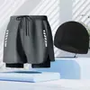 Bañador para Hombre 2025 Nuevo Secado Rápido Doble Capa Anti-Vergüenza Holgado Talla Grande Boxer Natación Playa Traje de Baño Mayoreo