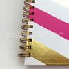 Supermercado de exportación de comercio exterior Cuaderno A5 cartón bronceado cuaderno de espiral contribución del cliente libro de espiral