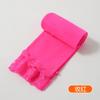 Pantimedias de Terciopelo para Niños de Colores Candy Delgadas con Adorno de Encaje, Leggings Capri para Niñas, Leggings hasta la Rodilla
