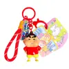 Llavero Colgante Auténtico de Muñeca que Cambia de Color de Dibujos Animados Shin-Chan Llavero de Coche para Pareja Colgante Decoración de Bolsa