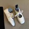 Zapatos Mary Jane Cuadrados de Encaje Hueco Estilo Francés para Mujer, Nuevos 2026 Versátiles Planos de Suela Suave, Zapatos de Ballet Bajos