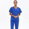 Fabricante de Origem Transfronteiriça Secagem Rápida Roupas de Lavar à Mão Elásticas Roupas Cirúrgicas para Homens e Mulheres Manga Longa e Curta Roupas de Cirurgia para Doutor