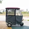 Cobertura de Garagem para Triciclo Elétrico Transparente Totalmente Fechada Nova Cortina de Para-brisa para Cobertura Lazer e Proteção contra Frio Lona de Chuva para Idosos Toldo