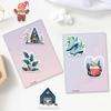 50 pegatinas de invierno cálidas de dibujos animados con grafitis, bola de cristal, árbol de Navidad, taza de agua, teléfono móvil, pegatinas para patineta, decoración de fiesta