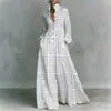 Vestido de verano europeo y americano transfronterizo, nuevo estilo de verano, entallado en la cintura, adelgazante, elegante, a la moda, estampado, estilo retro francés, estilo vacacional