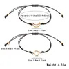 Moda Venta Caliente Nuevo Conjunto de Pulseras Colgante Sol Luna Pulsera de Cuerda Tejida a Mano Joyería de Mano para Hombres Mujeres Mejores Amigos Pulsera para Amigos