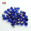 Botão de amor três cores doces esférico vidro cristal diamante botão feminino infantil suéter camisa faça você mesmo botão 9mm