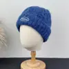 Gorro de Lana con Bordado de Letras Estilo Coreano para Hombres y Mujeres, Gorro de Punto Grueso y Cálido para Otoño e Invierno, Hace que la Cara Parezca Más Pequeña, Gorro de Frío para Ponerse