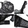 Lencería Sexy Transparente Transfronteriza para Mujer, Sujetador Minimizer de Verano para Busto Grande, Estilo Delgado con Elevación y Realce, Sujetador Transpirable de Encaje Hueco