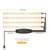 Luz LED para Plantas Espectro Completo Soporte para Flores Tira de Luces para Plántulas Plantas Verdes, Suculentas, Aquascaping, Micro-Paisajismo, Iluminación Suplementaria para Acuarios Fábrica