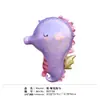 Unicornio Transfronterizo Noble Mohair Caballo Abeja Conejo Ganso Caracol Mariposa Animal Cumpleaños Dibujos Animados Globos de Papel de Aluminio