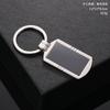 Abrelatas de metal en stock llavero impresión a doble cara LOGO en blanco llavero de sublimación por transferencia de calor llavero con grabado láser