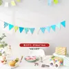 Decorações de Cena de Aniversário Bandeira Infantil para Meninos e Meninas Festa de Um Ano Adereços Balões