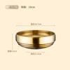 Tazón de Fideos Fríos de Acero Inoxidable estilo Coreano Comercial Dorado de Doble Capa para Polvo de Caracol Tazón para Bibimbap Especial Grueso de Acero Inoxidable Anti-caída Anti-escaldaduras